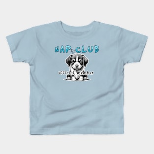 cute puppy dog - nap club Kids T-Shirt